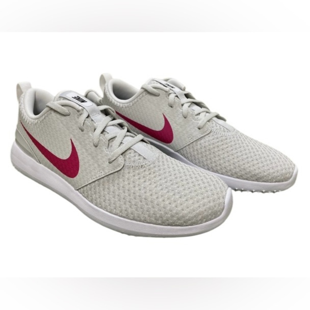 NWOT Nike Rosche G women’s 8 spikeless 
Dusk silver and fuchsia golf shoes